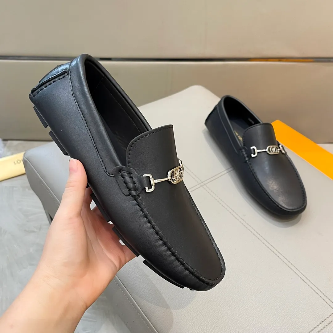 Factory price: 460💰LV men's beanie shoes 2025 official website synchronized <market top version> cowhide grain ➕ black cow lining original packaging. Size 38-45